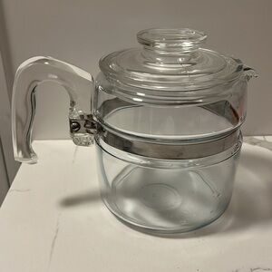 Pyrex Flameware 1.5L 6 Cup Hot Water Tea Coffee Pot